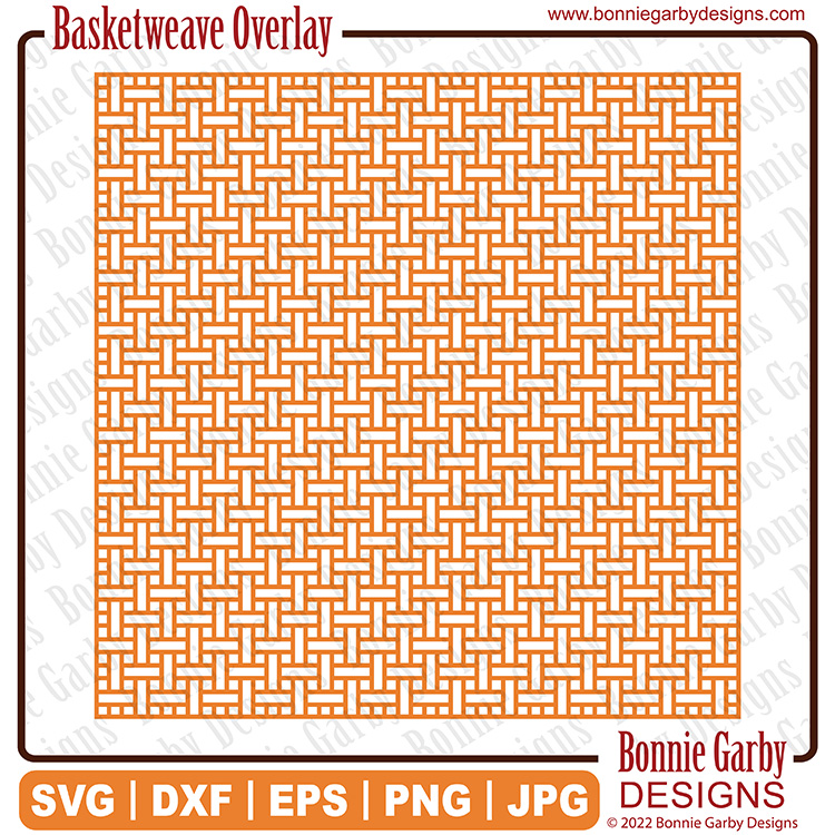 Basketweave 12 x 12 Overlay SVG Cut File